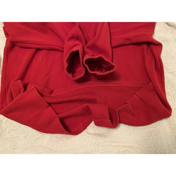 Polo Ralph Lauren Men's Sweater Preppy Rib Vintage Quarter Zip Pullover XXL Red - Picture 4 of 9